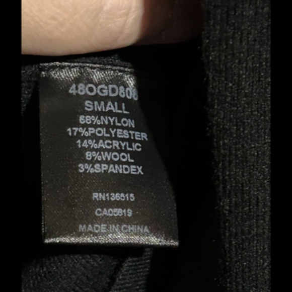 One Grey Day Leon Asymmetric Neck Long Sleeve Knit Top/Sweater Black Size S - Picture 13 of 15